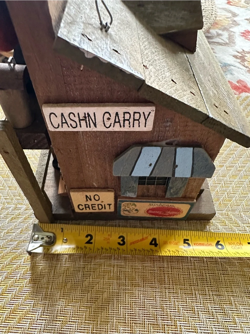 Coca Cola Rustic General Store Birdhouse in Brown and Cream